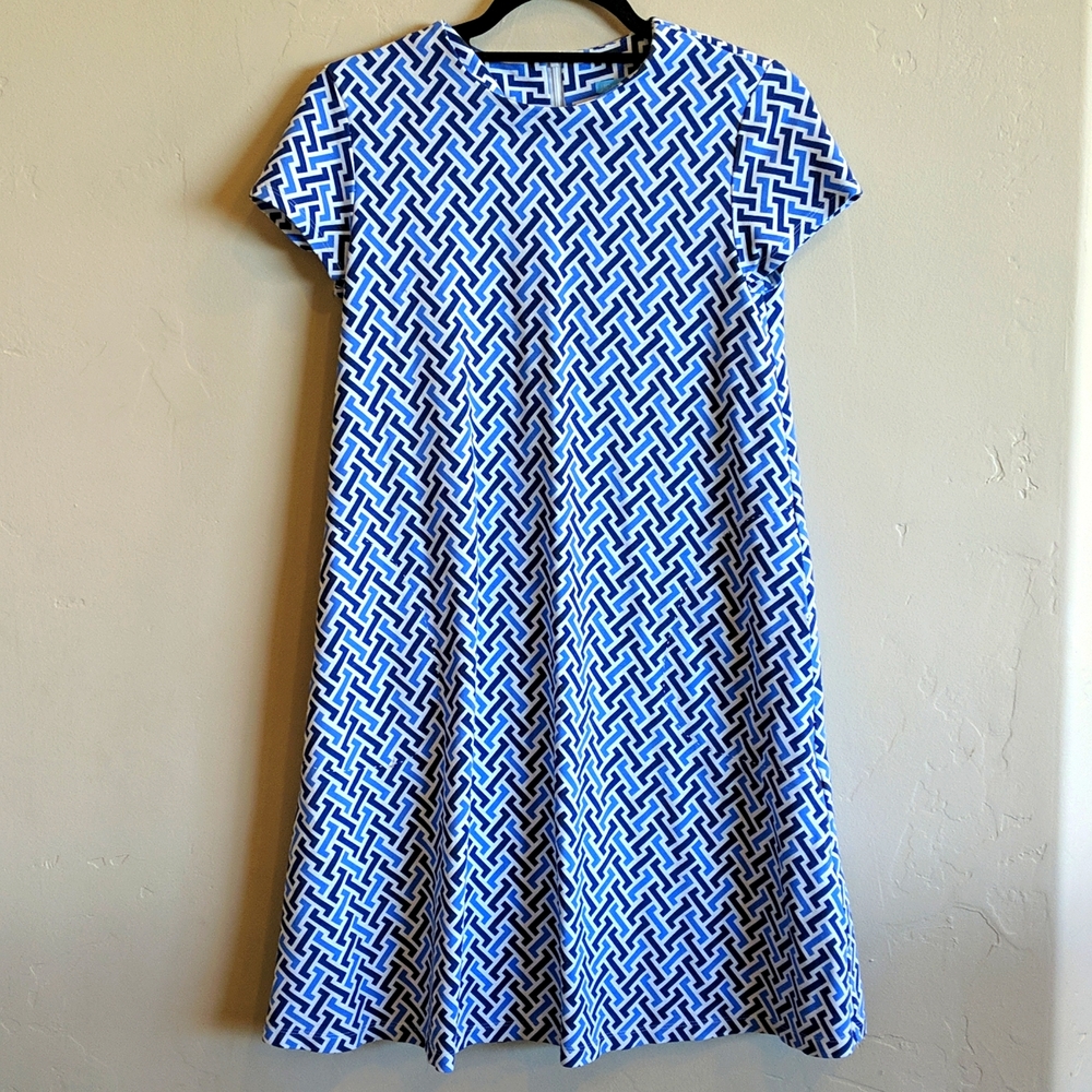 J.McLaughlin Blue, Super Soft Shift with Pockets